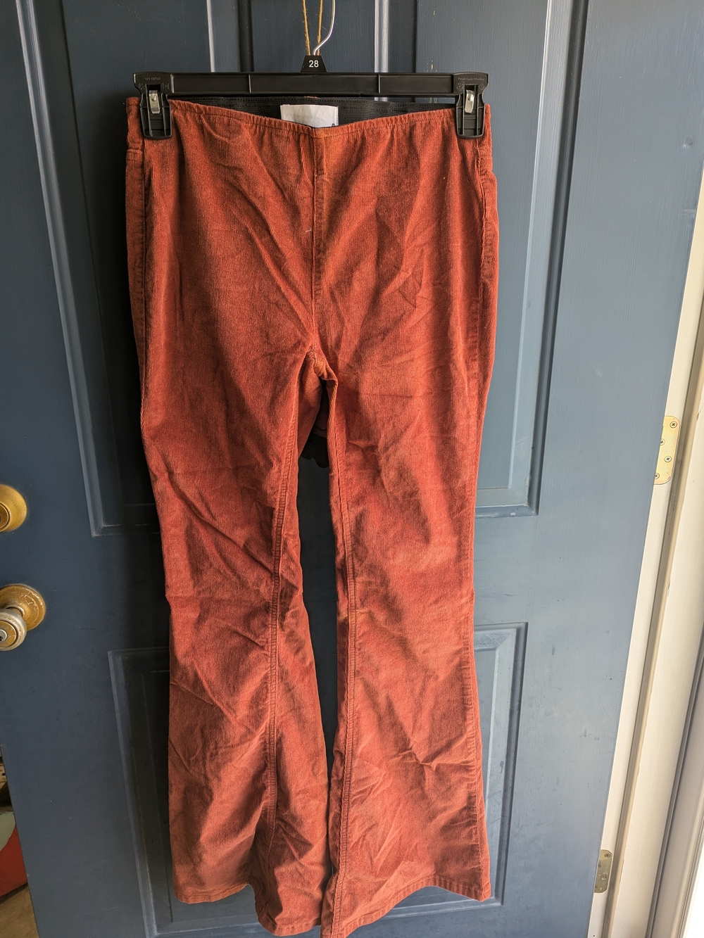 Newbury Kustom Women's Corduroy Pants in Rust